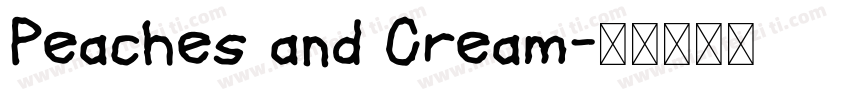 Peaches and Cream字体转换